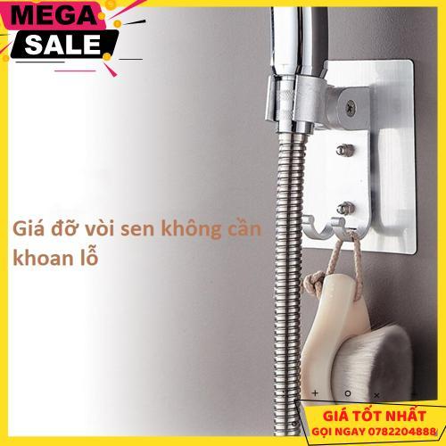 Giá Đỡ Vòi Sen Kết Hợp Móc Treo Đồ - Không Cần Đục Lỗ Trên Tường   - Giao Hàng Toàn Quốc