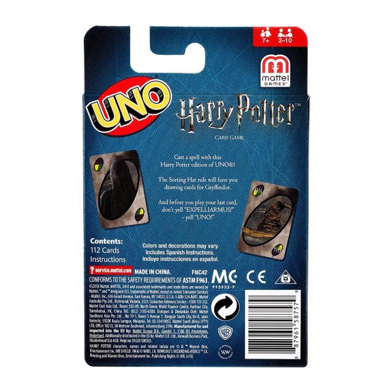 Bộ bài Uno họa tiết Phim Harry Potter độc đáo thú vị vui nhộn Cao Cấp Thẻ Cứng Bóng