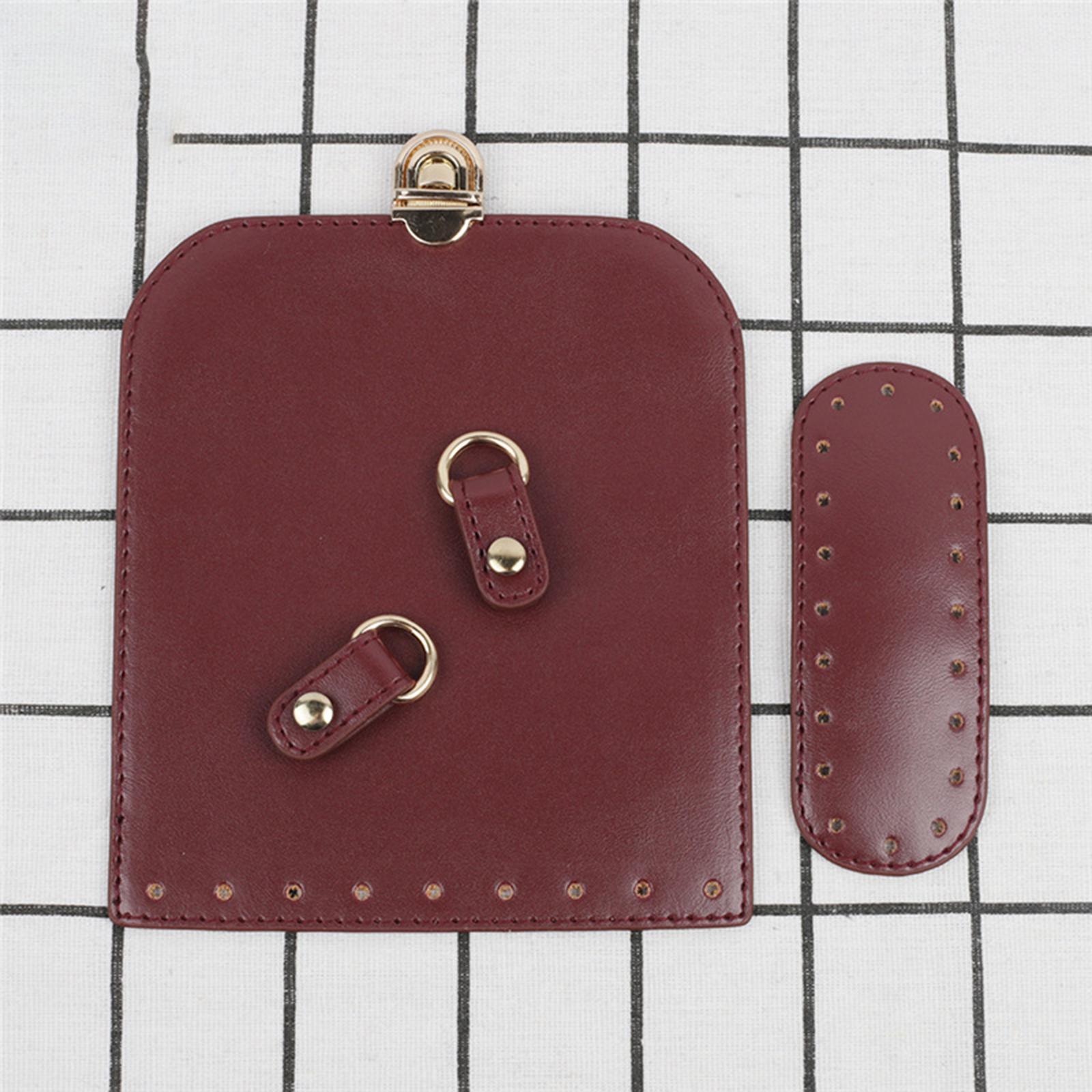 Handmade Bag Making Accessories Bottom Holes for Backpack Shoulder Bag red