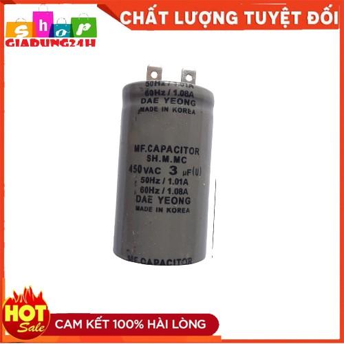 Tụ dầu, Tụ dầu quạt trần thay 2.5,3, 4mF 400VAC - HÀN QUỐC dùng cho quạt trần