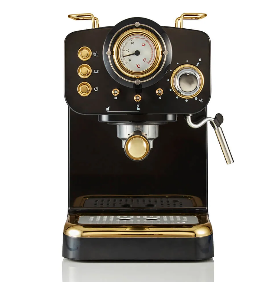 Máy Pha Cà Phê Swan Retro Espresso, Swan Coffee Maker, Máy Pha Cafe, Espresso, Cappuccino, 15 Bar, Nhập Đức