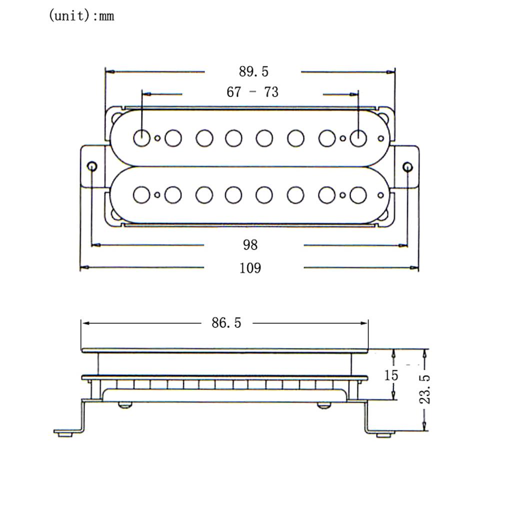 2 chiếc Đầu Ra Cao Guitar Đôi Phối Xanh Humbucker Bán Tải Cổ Cầu Bộ Đen