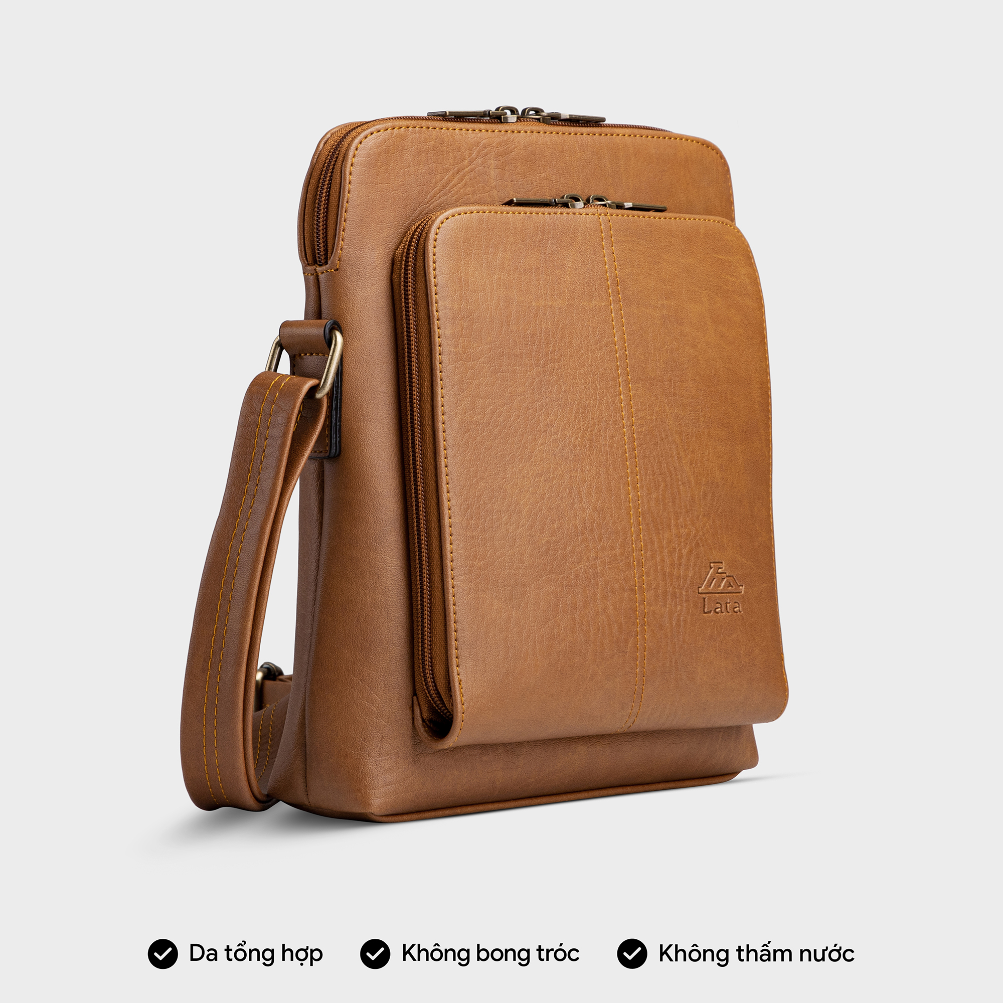 Túi Lata ( Thời trang nam cao cấp - Túi đeo chéo da TN17 )