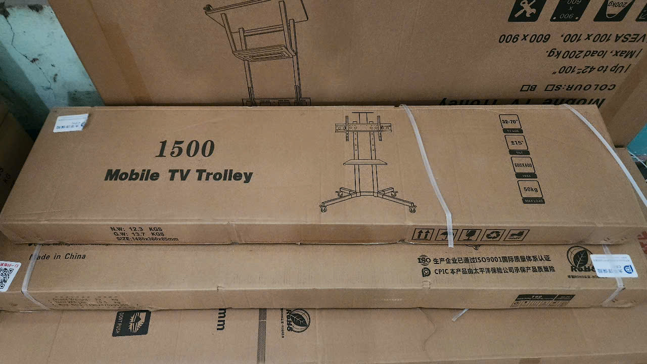 Kệ Treo Tivi Di Động FD1500 từ 32-70 inch – Khung Chắc Chắn, Bánh Xe Linh Hoạt - Hàng nhập khẩu