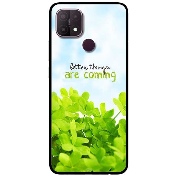 Ốp lưng dành cho Oppo A15 - A15s mẫu Cỏ Xanh Và Chữ