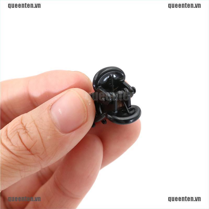 12pcs Small Plastic Black Hair Clips Claws Clamps QUVN