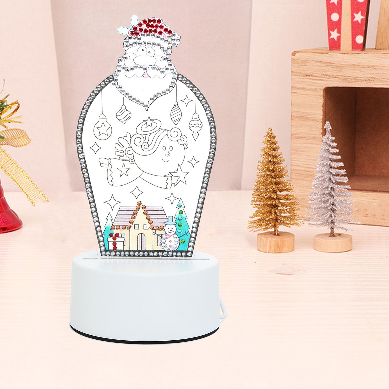 Đèn Ngủ Led Cổng Usb Tự Thiết Kế Phong Cách Giáng Sinh