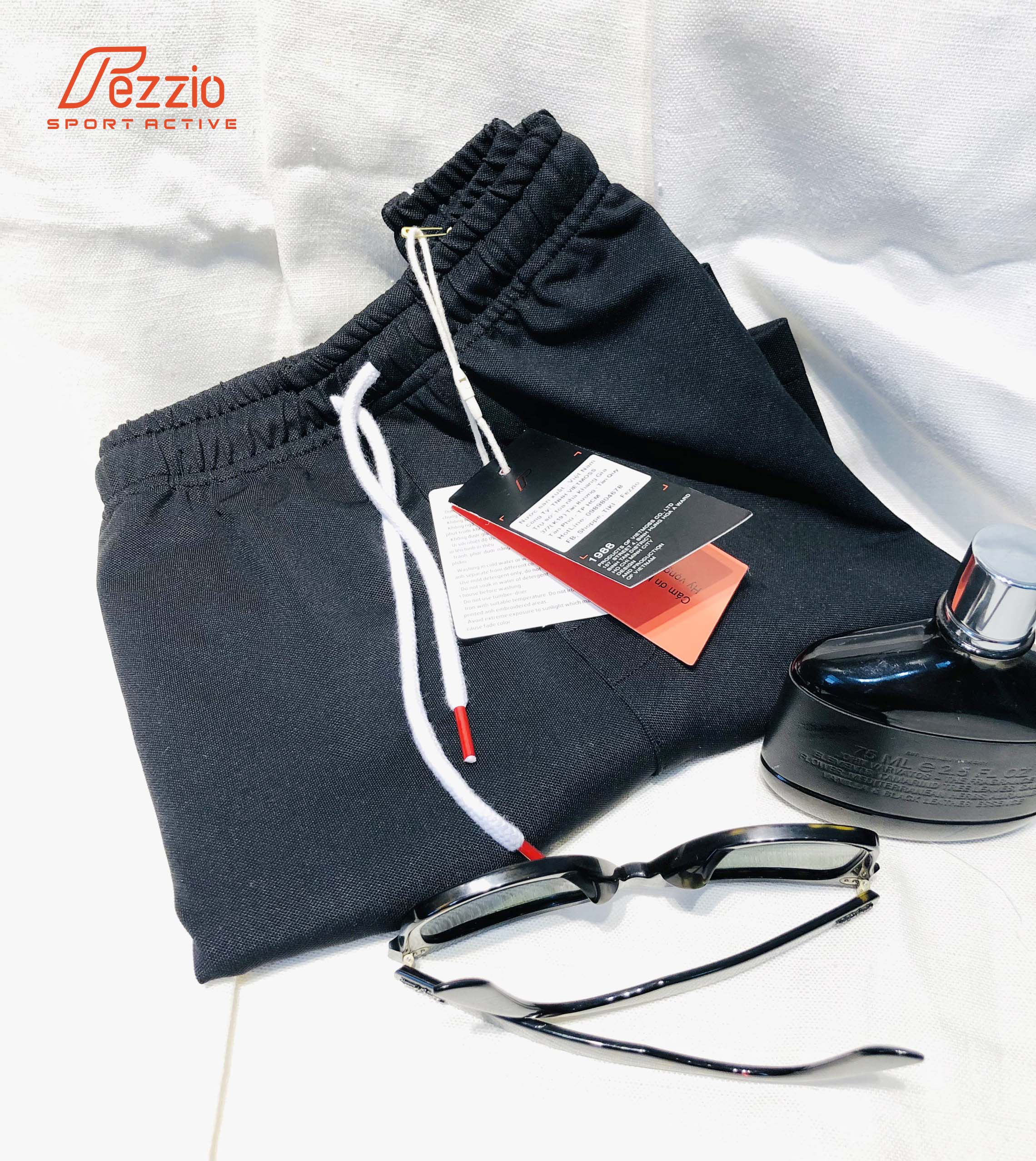 Quần đùi thun nam tập gym, quần ngủ nam, quần mặc nhà thun cotton 100% thương hiệu Fezzio