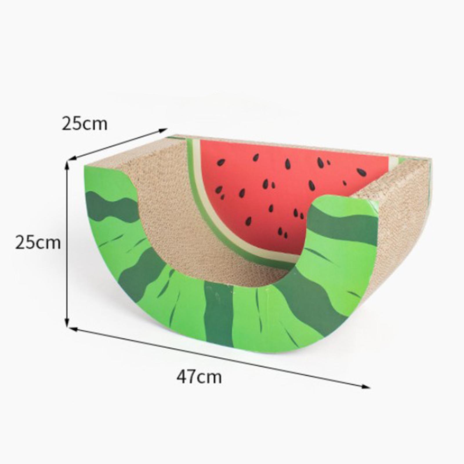 Corrugated Cat House Fruit Toy with Scratching Board Cat House Cardboard Catnip