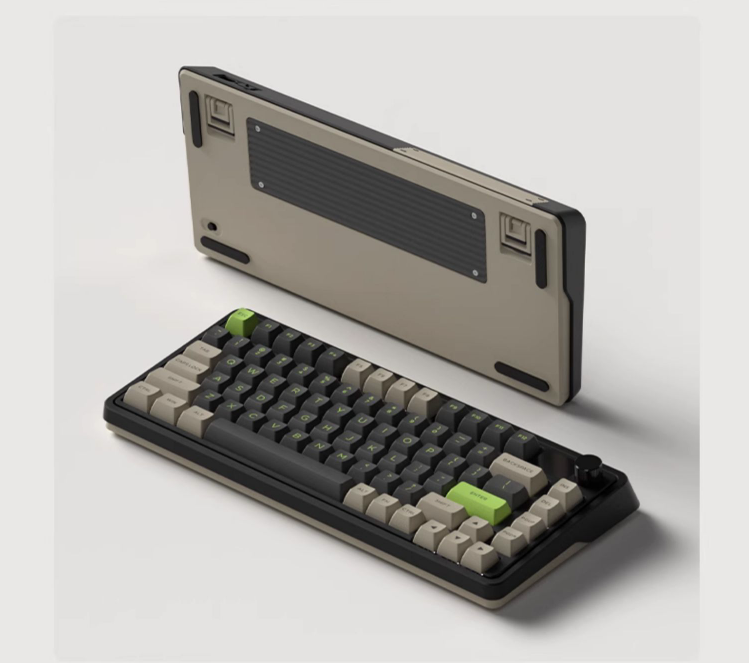 Bàn phím FL-Esports CMK75 SAM Desert Grey | 3 Mode | Màn hình TFT | Pin 3000mAh - Hàng chính hãng