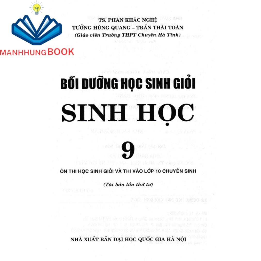 Sách - Bồi Dưỡng Học Sinh Giỏi Sinh Học 9 - ( thầy Phan Khắc Nghệ)