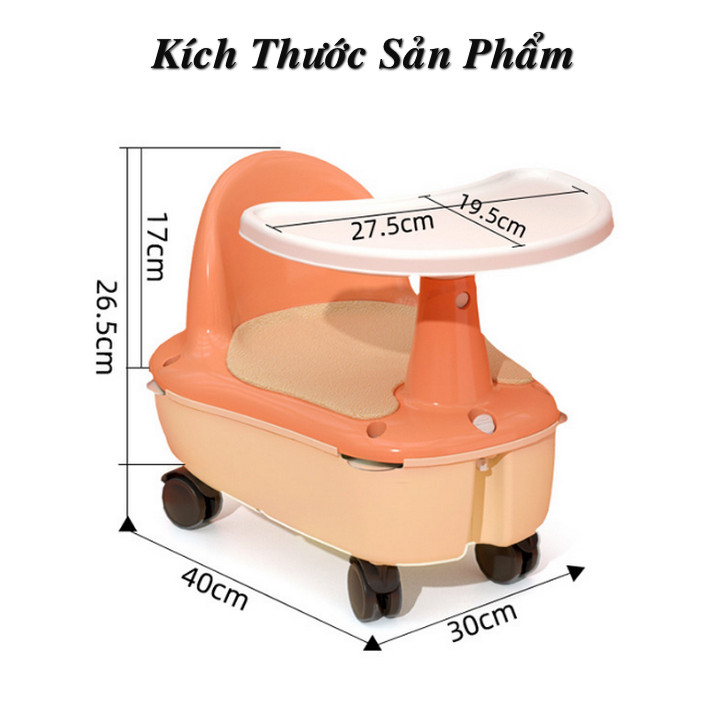 Xe tắm và chồi chân kéo cho bé CHILDHOOD PULLEY - Home and Garden