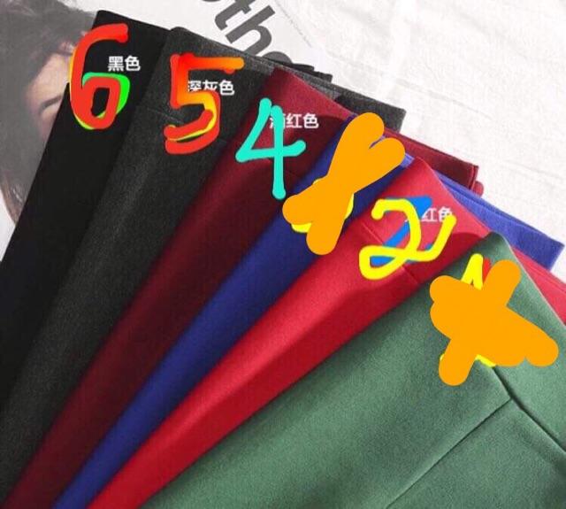 Chân váy chữa A đuôi cá đính cúc dáng 55cm