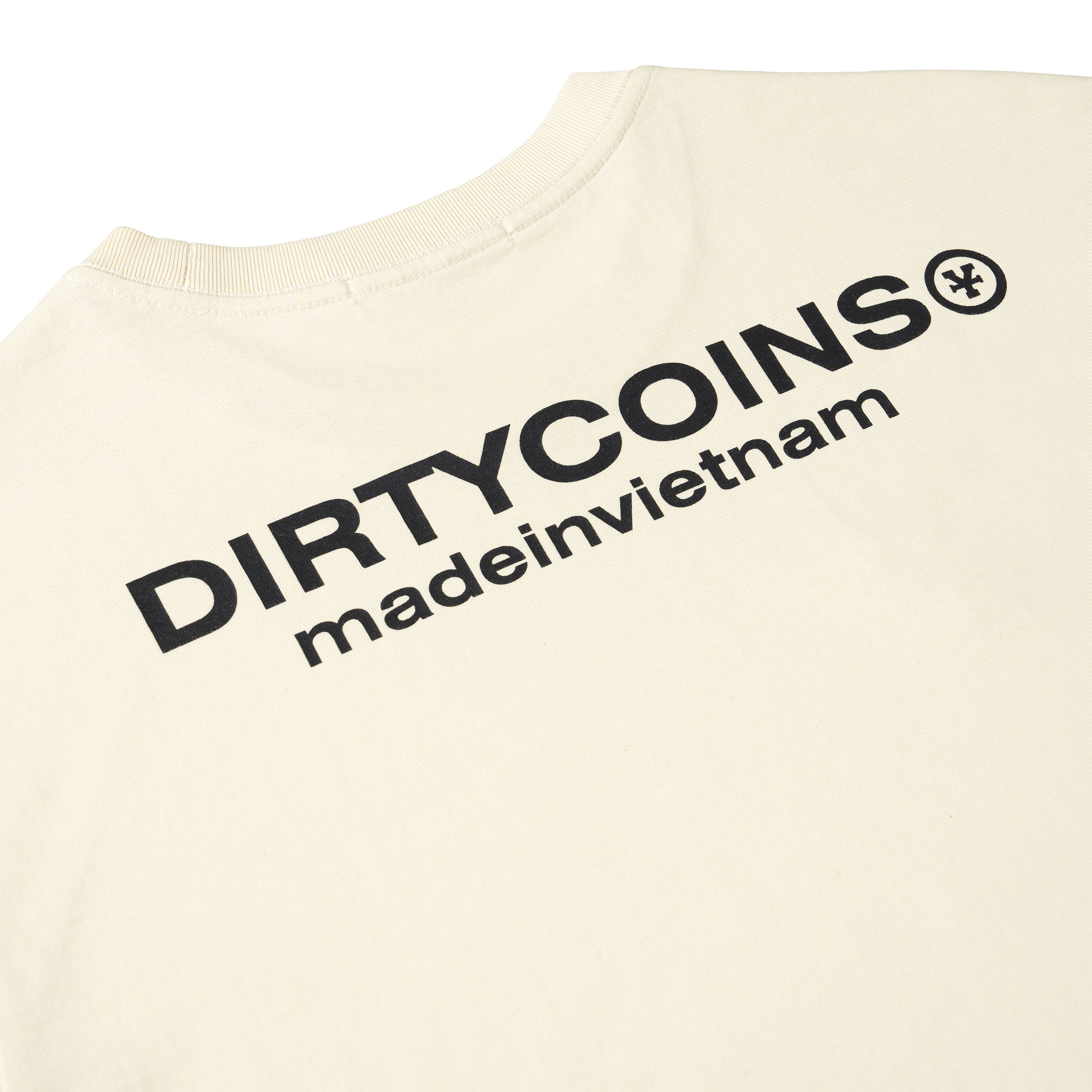 Áo Thun DirtyCoins Metal Label Regular T-shirt - Cream