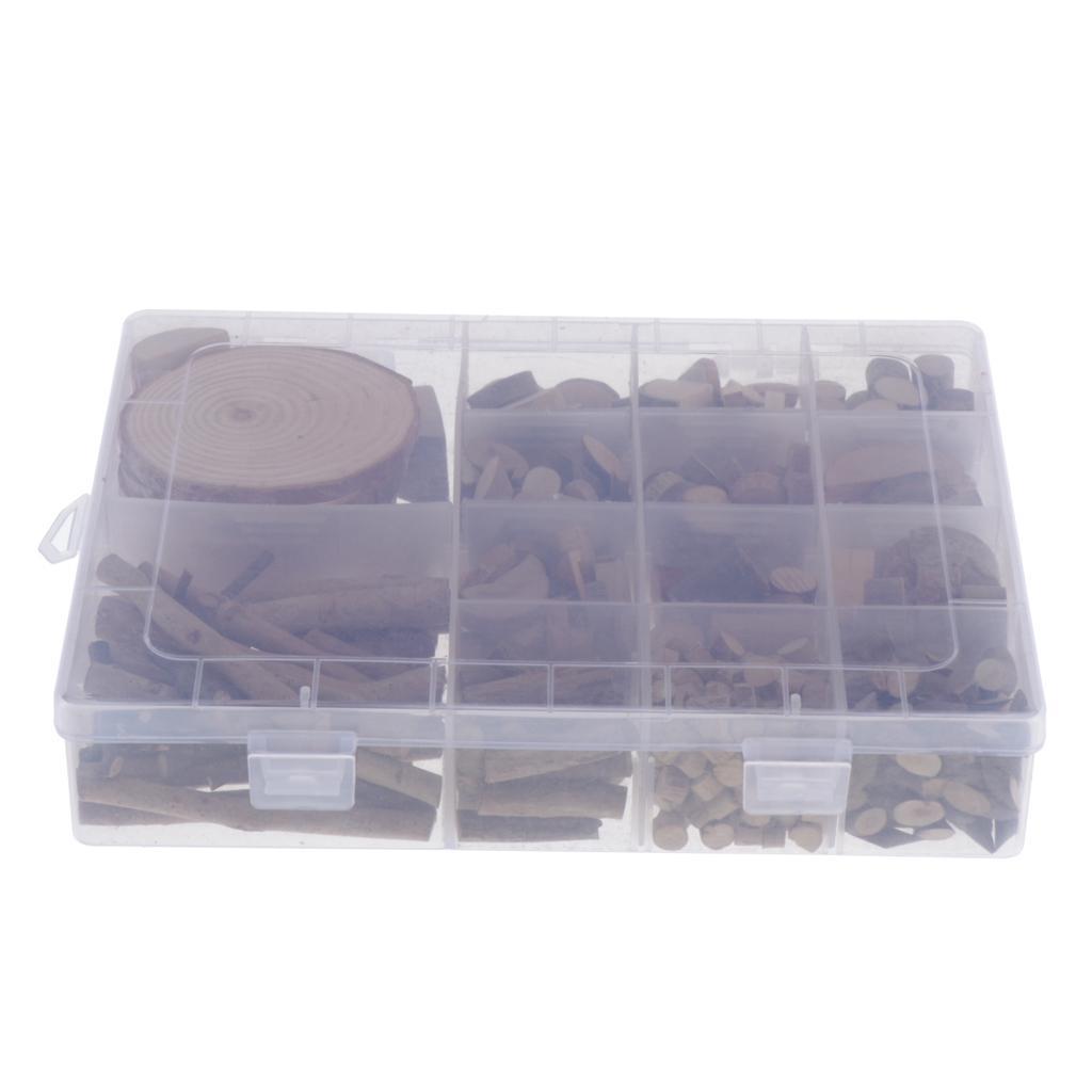 1 Box Irregular Natural Tree Wood Slices for Wedding Home Art Crafts Decors