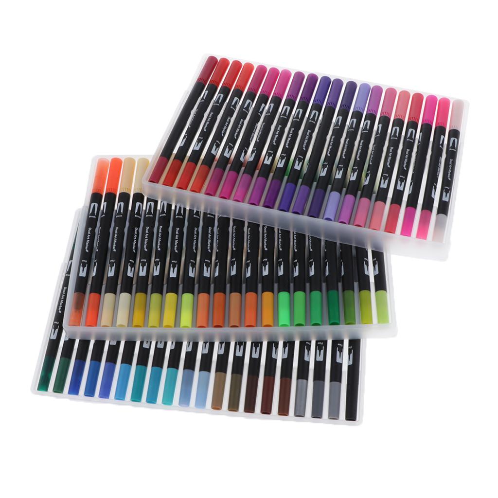 Dual Tip Watercolor Brush Pens Multi-color for Marker Painting