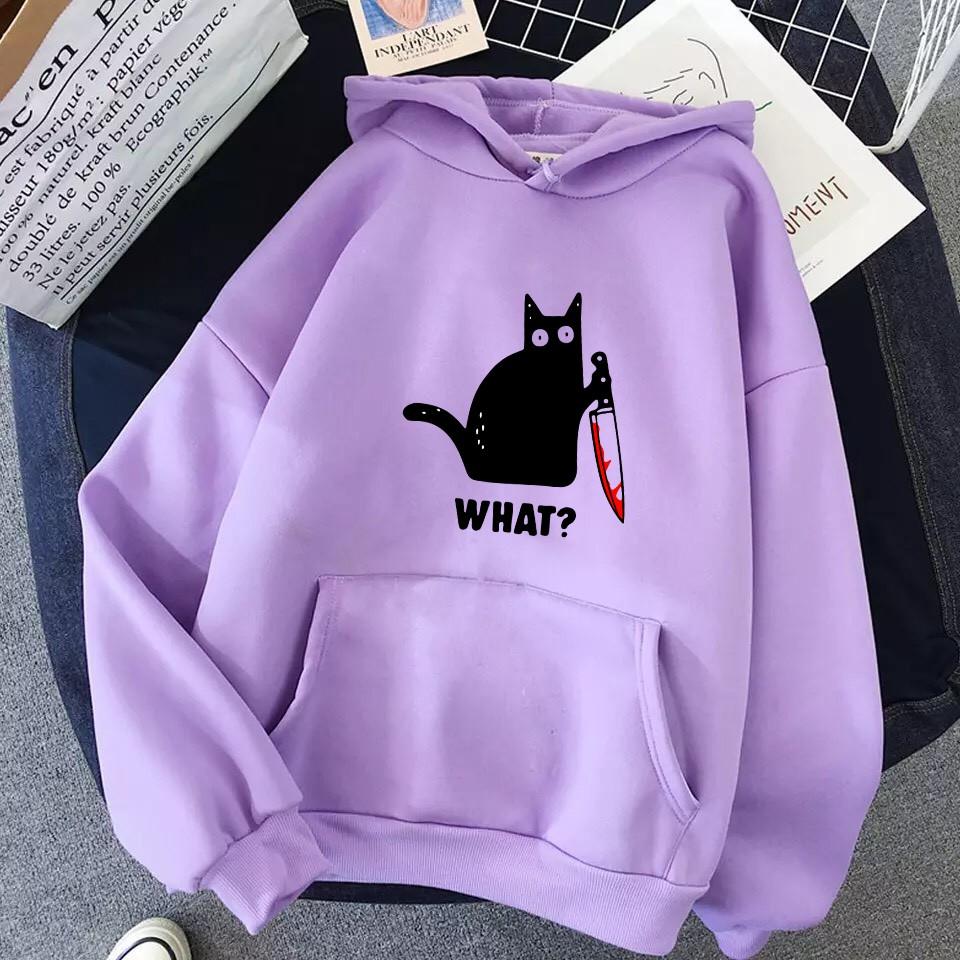 ÁO HOODIE IN KNIFE CAT