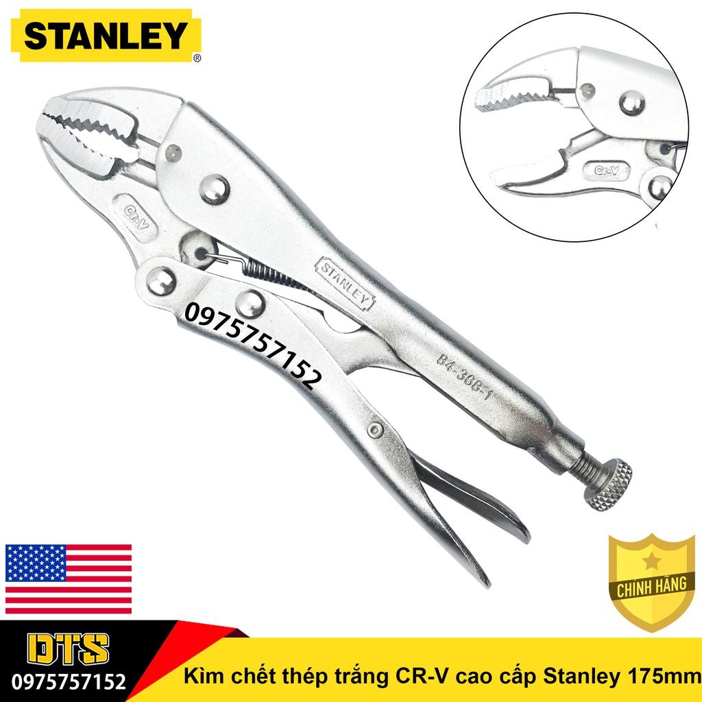 Kìm chết thép trắng CR-V cao cấp Stanley 175mm, kìm bấm chết mũi cong chuyên dụng