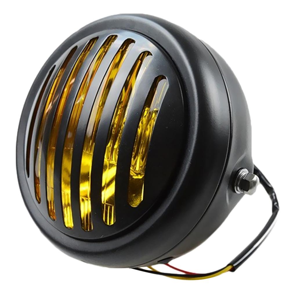 Retro Motorcycle Headlight with Grill Cover for CG125 GN125