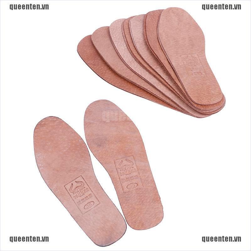 1Pair breathable leather insoles women men ultra thin deodorant shoes insole pad QUVN