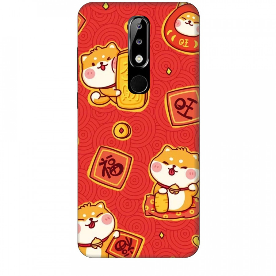 Ốp lưng dành cho điện thoại NOKIA 5.1 Plus Mèo Thần Tài Mẫu 4