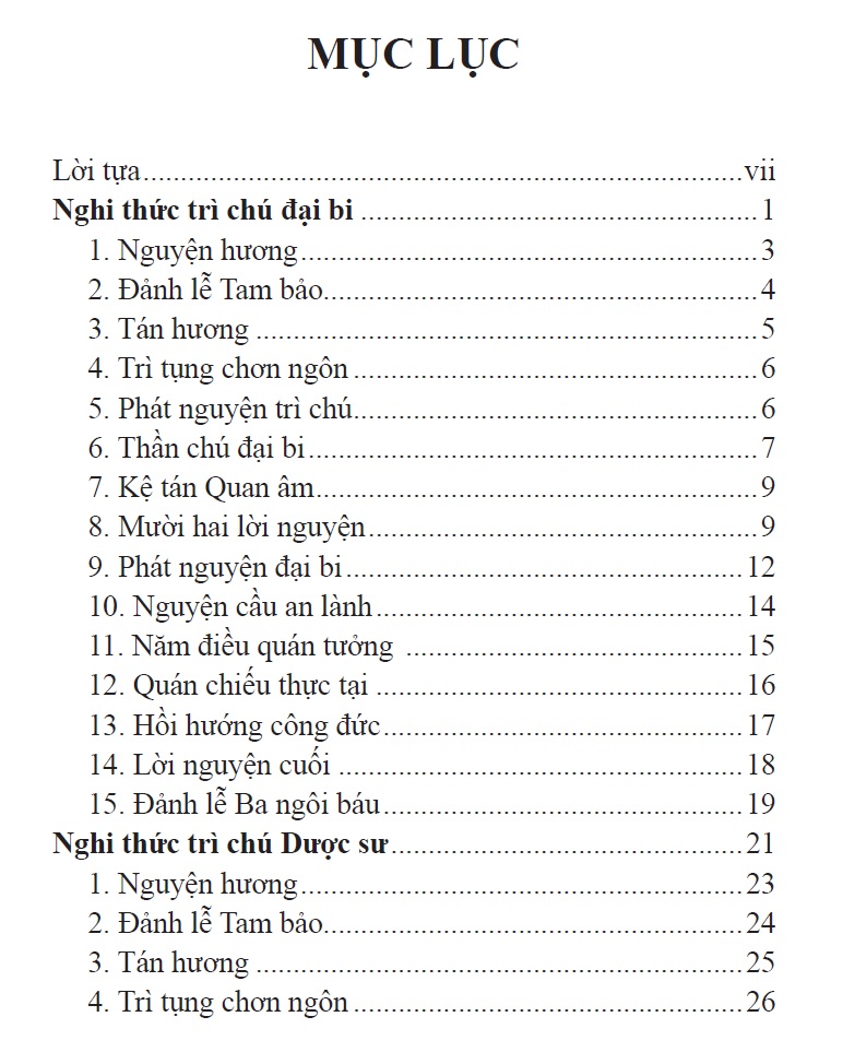 Nghi thức trì Chú Đại Bi, Chú Dược Sư &amp; Niệm Phật A Di Đà