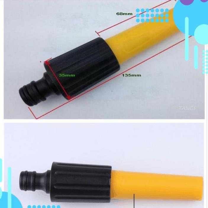 Bộ dây vòi xịt nước rửa xe, tưới cây . tăng áp 3 lần, loại 3m, 5m 206622-5 cút sập,nối đen+ tặng đai