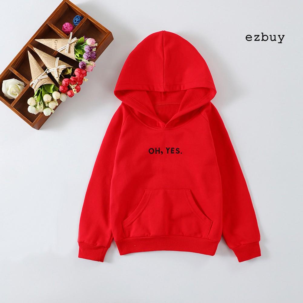 Áo Hoodie Tay Dài In Chữ Cho Bé