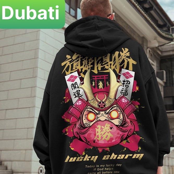 ÁO KHOÁC HOODIE NAM NỮ DÀY PHOM FORM RỘNG QUỶ ONI SAMURAI VIP CHẤT NỈ CHỐNG LẠNH NẮNG, NÓNG ĐÔNG HÈ - DUBAI FASHION