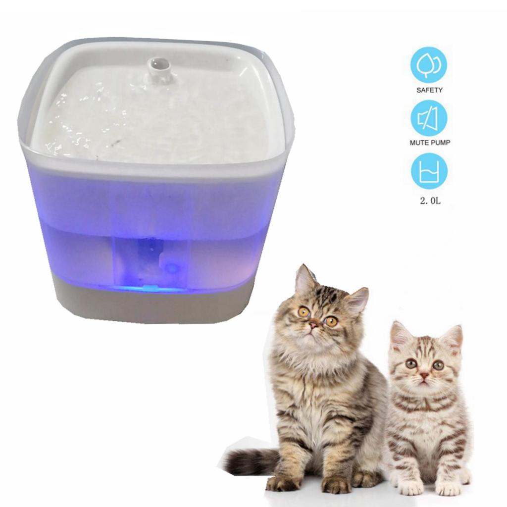 Pet Water Fountain Electric Water Dispenser for Cat Dog Automatic Waterer USB