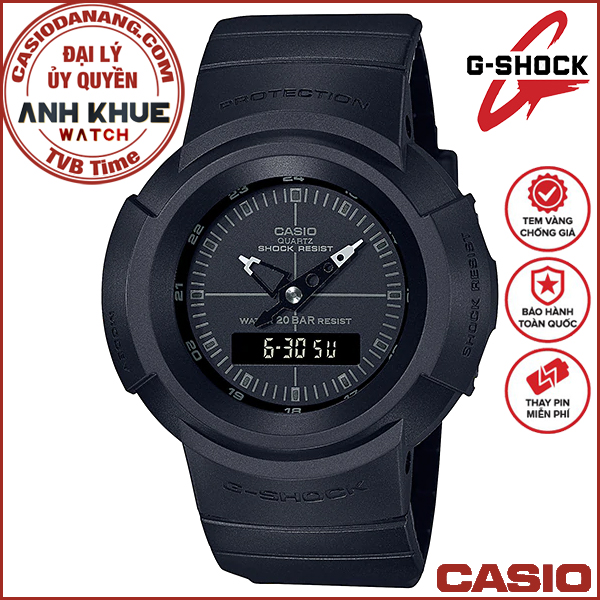 Đồng hồ nam dây nhựa Casio G-Shock chính hãng AW-500BB-1EDR (47mm)