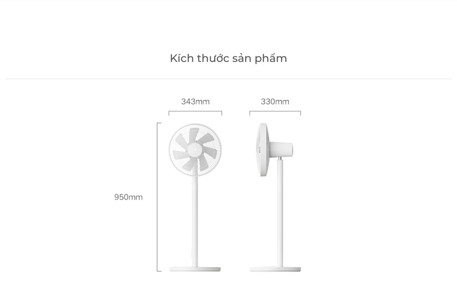 Quạt sàn biến tần thông minh Xmi 1X Phiên bản nâng cấp - BPLDS07DM -Sạc Type C, Điều Khiển Qua APP - mi4vn