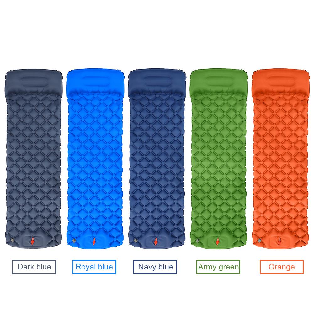 Ngoài Trời Siêu Nhẹ Thảm Cắm Trại Có Thể Gập Lại Ngủ Giường Nệm Gối Bơm Hơi Dã Ngoại Miếng Lót Chống Ẩm Chăn Đi Rừng