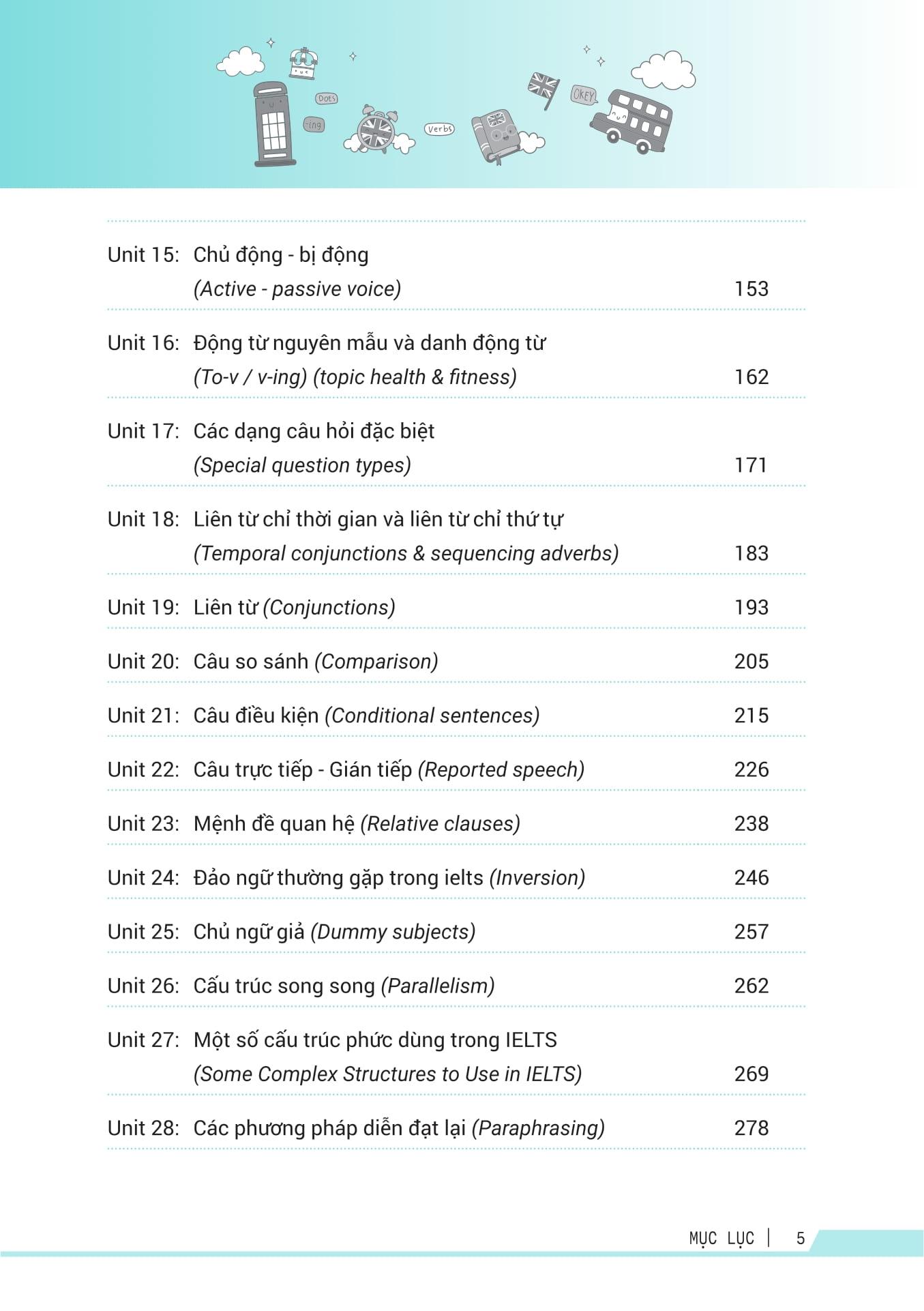 Sách - Comprehensive Grammar For IELTS - Ngữ Pháp Toàn Diện Luyện Thi IELTS - ảnh 6
