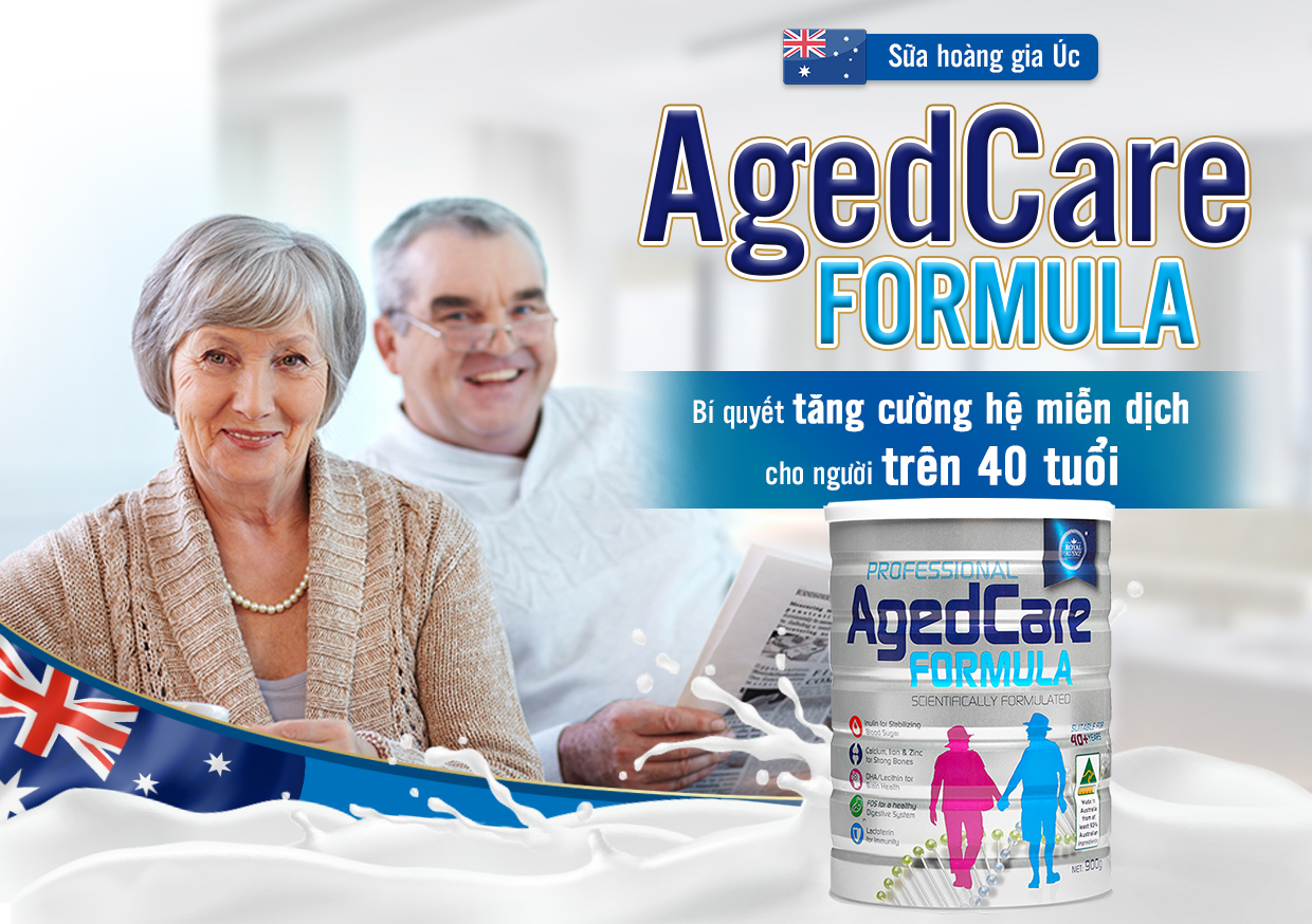 Sữa Bột Hoàng Gia Úc Royal Ausnz Agedcare Fomula Bổ Sung Dinh Dưỡng Cho Người Trên 40 Tuổi 900G