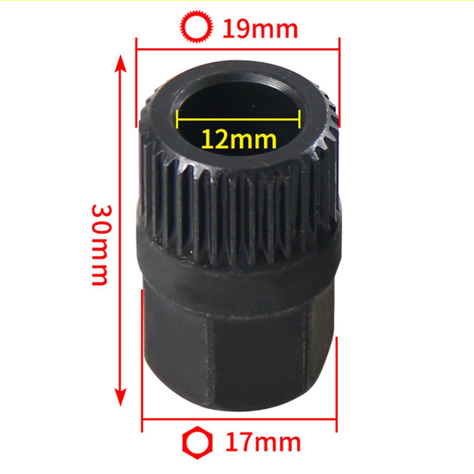 Alternator Pulley Removal Tool Sturdy Easy to Install Steel socket A