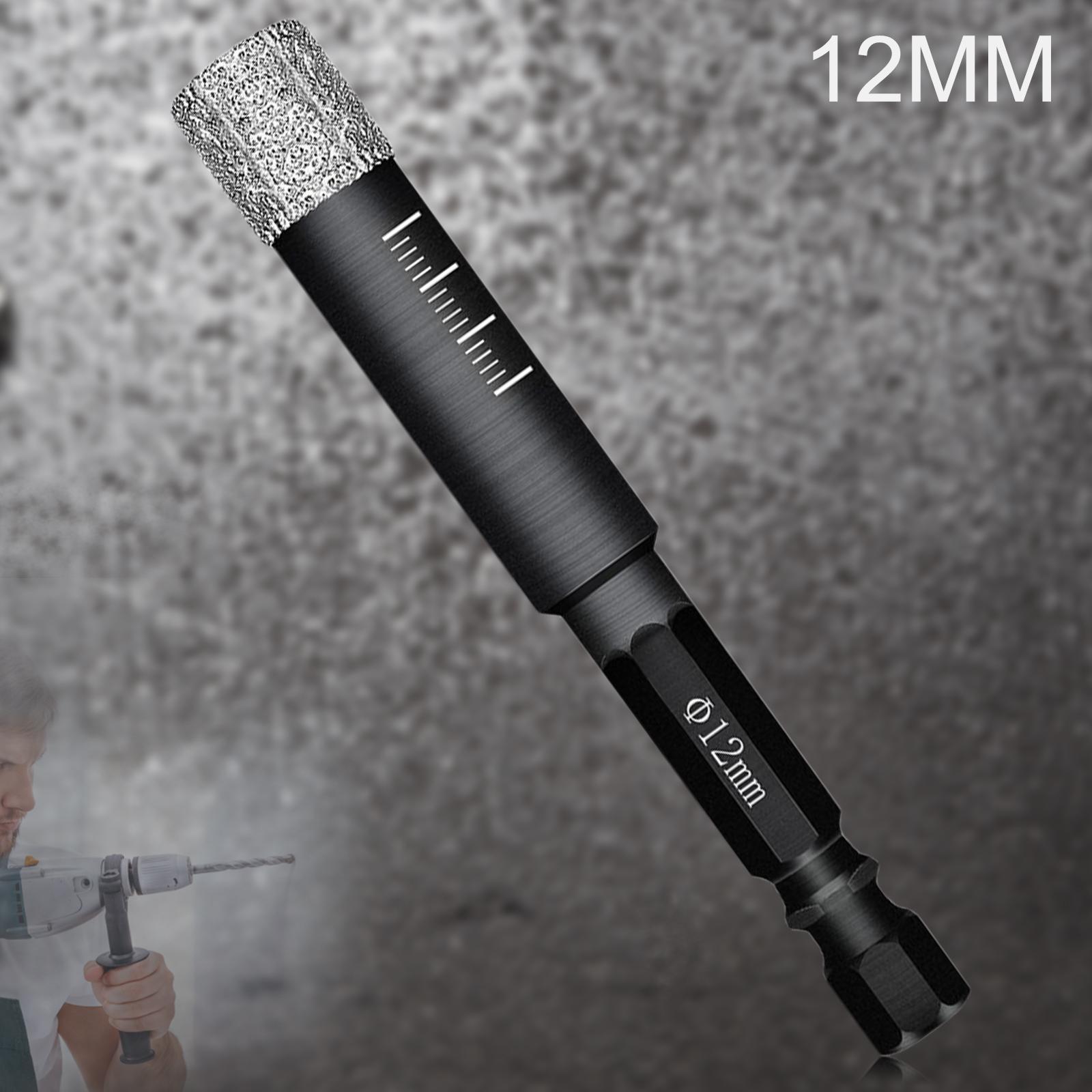Diamond Dry Drill Bit Set for Stone Porcelain Granite 12MM+10MM