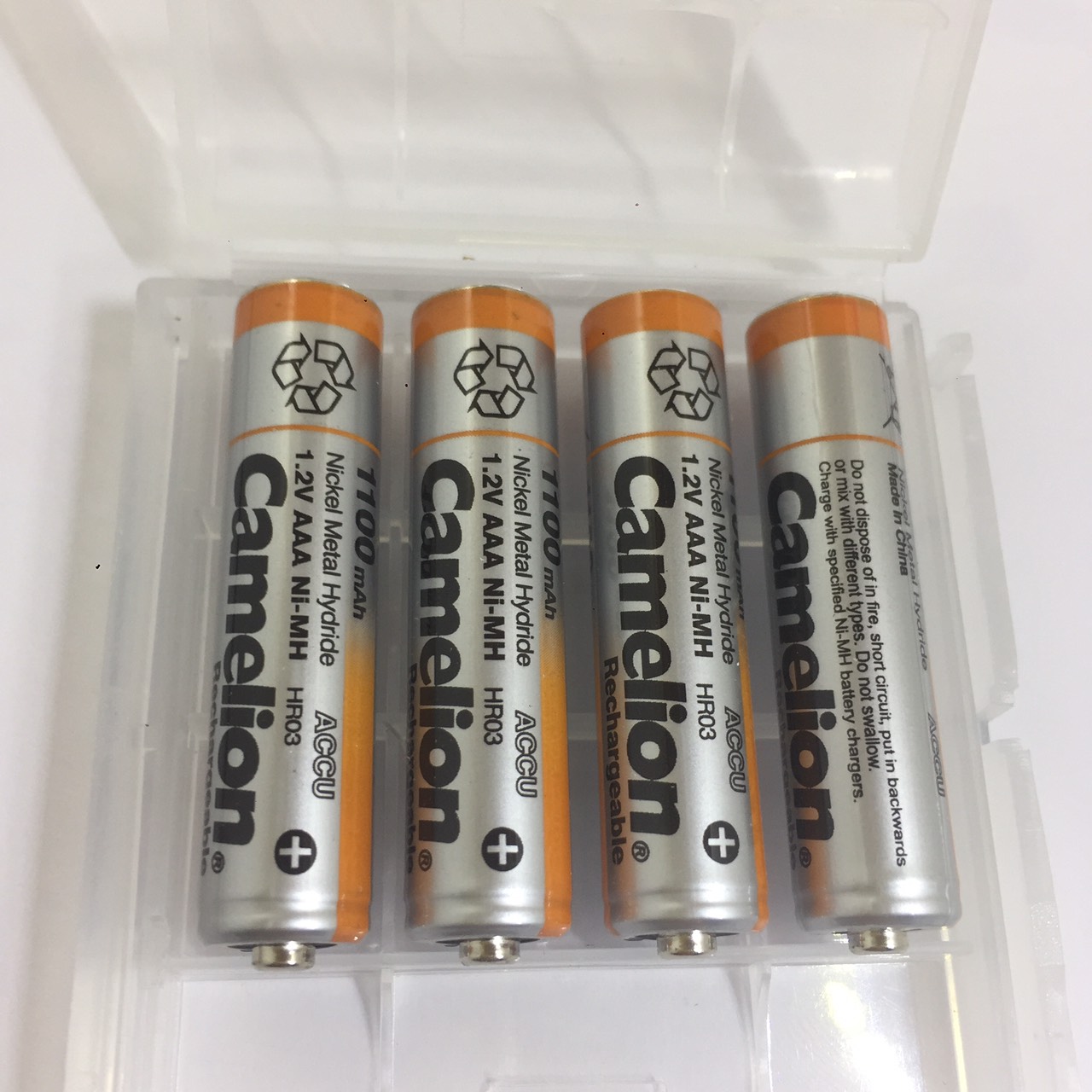 Pin sạc AAA Camelion 1100 mAh 1.2v hộp 4 viên NH-AAA1100MBC4 Hàng Chính Hãng