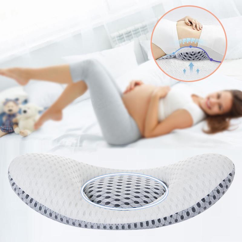 3D Eo Kiều Mạch Gối Ngủ Giường Lưng Gối Bà Bầu Gối Kèm Thắt Lưng Thắt Lưng Cho Gia Đình Ngăn Ngừa Căng Cơ