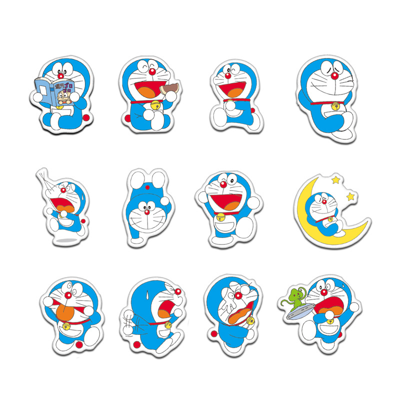 Bộ 61 miếng Sticker hình dán Đô rê mon