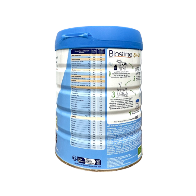 Sữa Bò Organic Biostime Số 2 (6-12 tháng) 800g