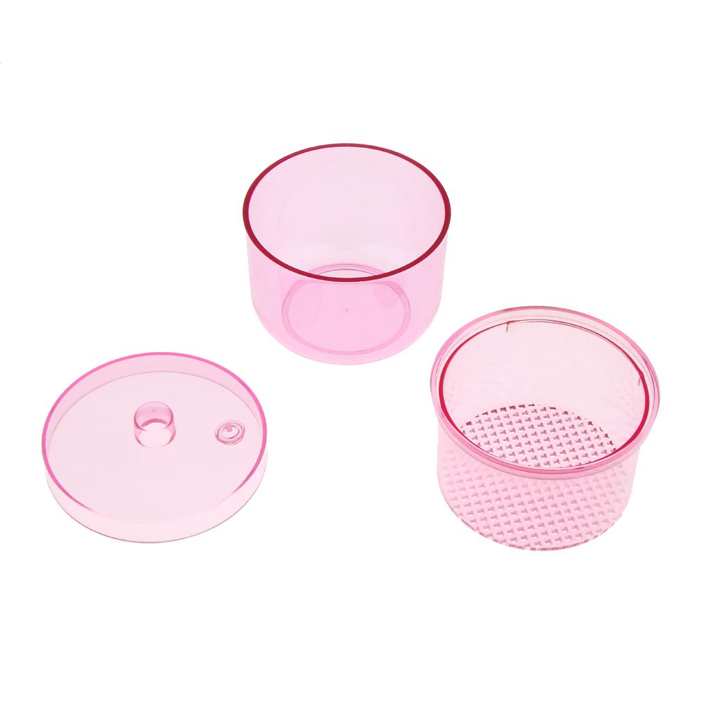 Autoclavable Endo Burs Soak Box Soak Disinfection Cup Net Case Pink