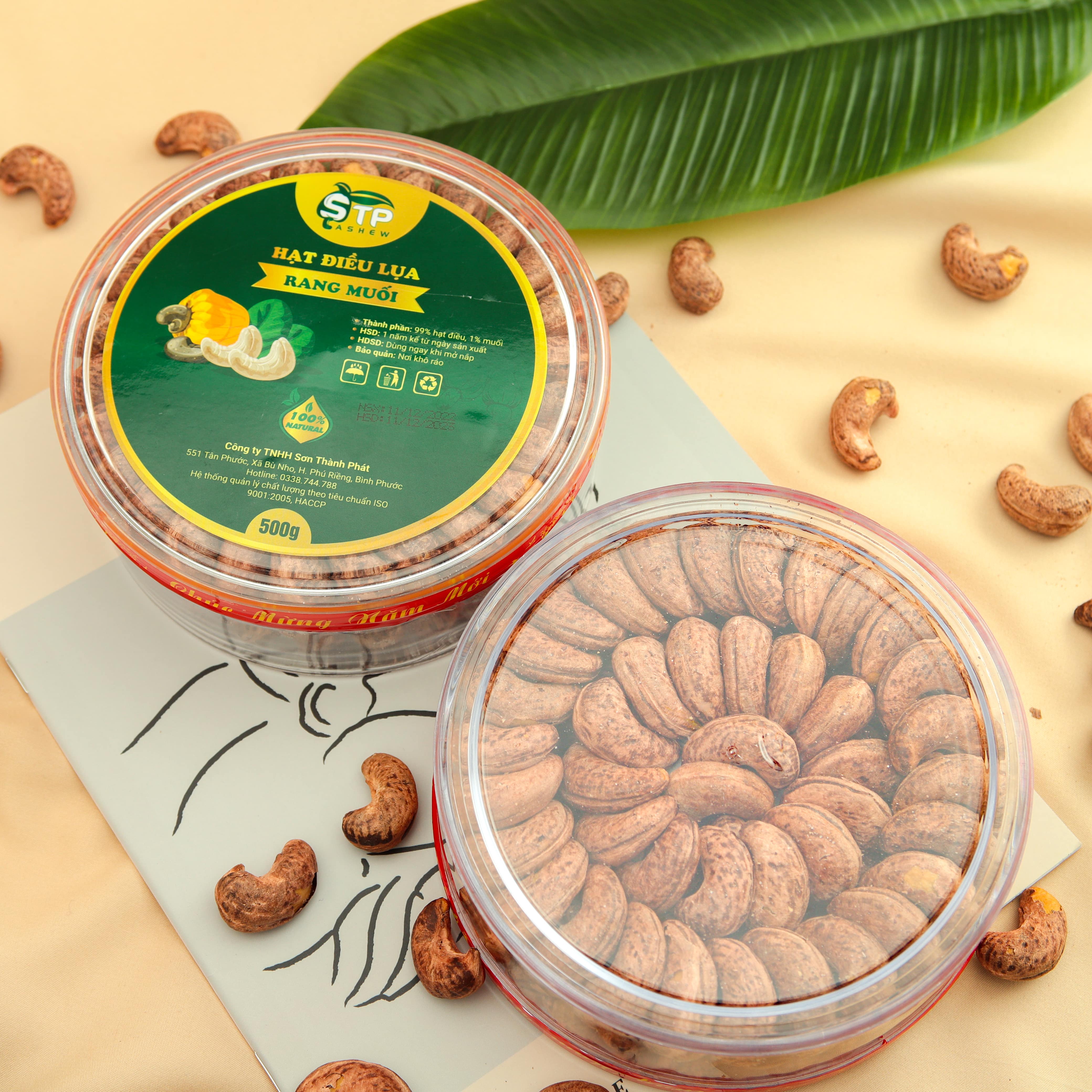 Hạt Điều Rang Muối Nguyên Lụa PSL Cashew 500g – Hạt Điều Bùi Béo, Giàu Chất Dinh Dưỡng, Rất Tốt Cho Sức Khỏe