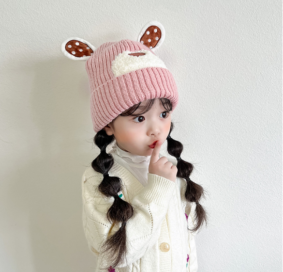 Mũ len cho bé yêu bộ khăn mũ len phong cách Hàn cao cấp, nón len kèm khăn cho bé