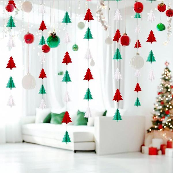 Dây Giấy Cây Thông 3D Trang Trí Giáng Sinh 3 m - Vinacraft