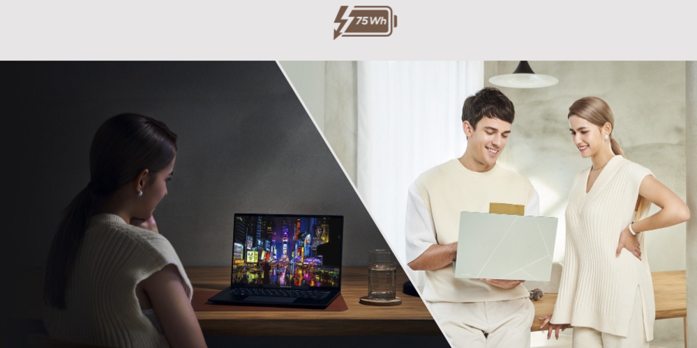 Laptop Asus Zenbook 14 UX3402ZA KM218W (I5-1240P | 8GB | 512GB PCIE | 14&quot; 2.8K OLED | WIN11 | XANH | TÚI) - Hàng Chính Hãng