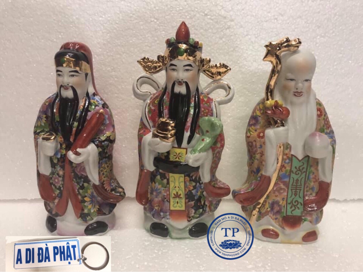 Bộ tượng sứ Tam Đa phúc lộc thọ bằng sứ KH18600