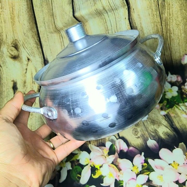 Nồi Lẩu Bằng Nhôm kiểu Xưa Hoài cổ. Phù hợp cho món Tái, Thái, lẩu gà. Nồi lẩu dập thủ công đậm nét truyền thông. Đồ Gia Dụng nhà bếp pha chế làm bánh nguyên liệu'