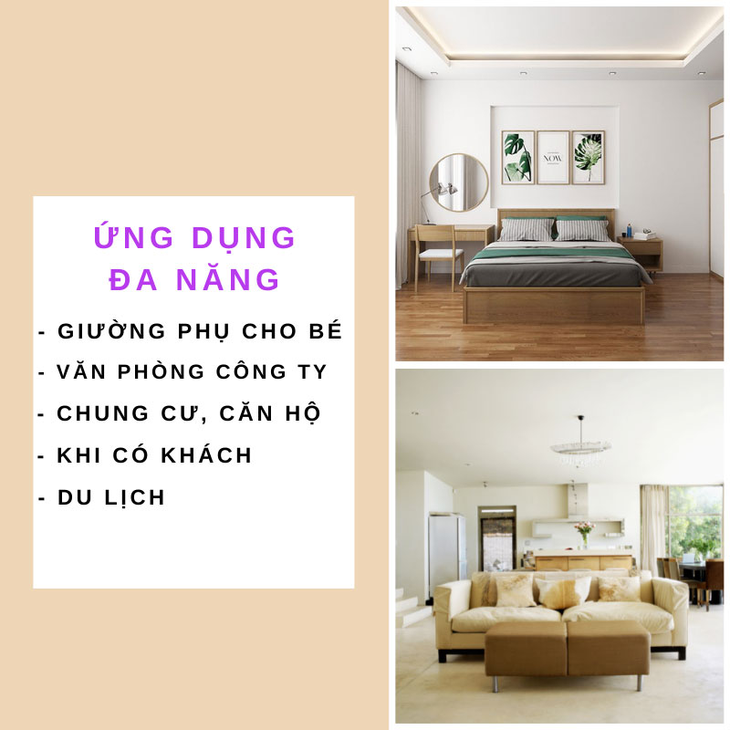 Giường gấp ba khúc Nikita GB75