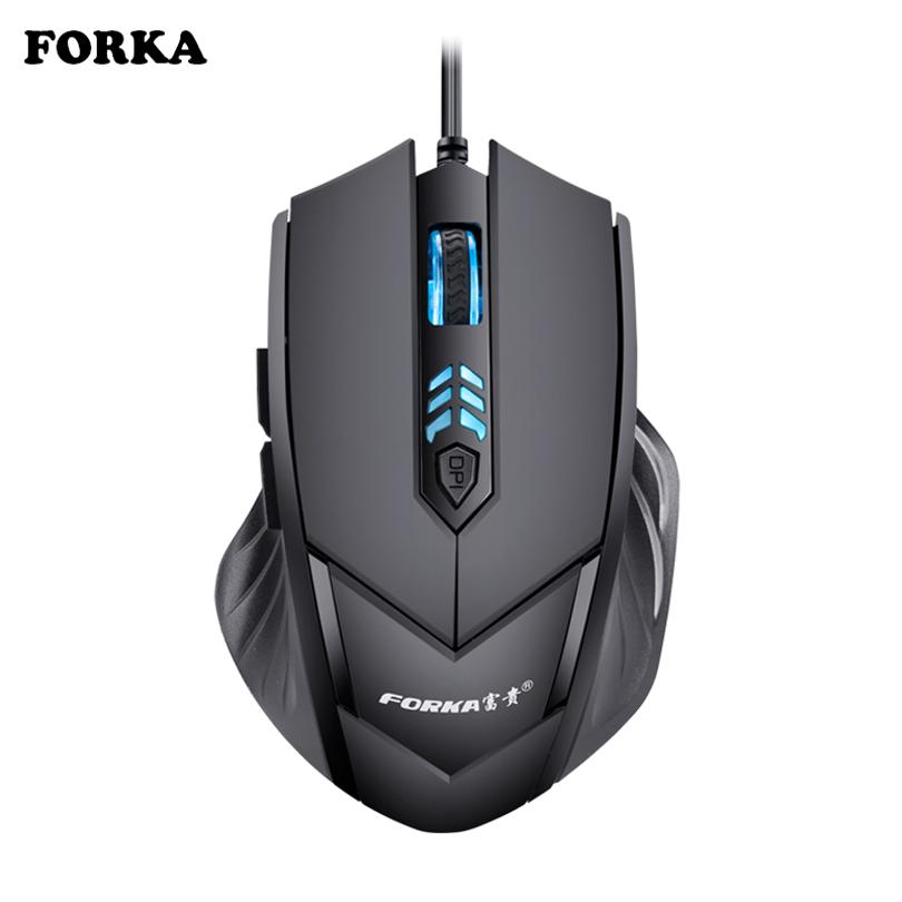 Im Lặng Mờ Công Thái Học 2400 DPI Điều Chỉnh USB 6D Quang Có Dây Máy Tính Chơi Game Chuột Cho Máy Tính PC Laptop Cho Dota 2